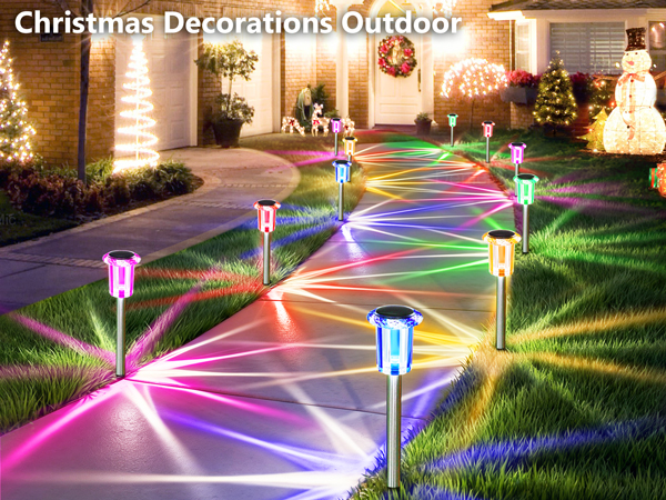 solar Christmas lights outdoor