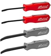 AMM 4 PCS Pocket Pry Bar Set, Mini Pry Bar with Magnet Top and Pocket Clip, 4.5" Small Pry Bar fo...