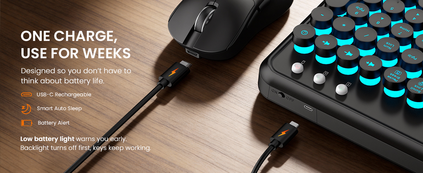 rechargeable keybaord mouse