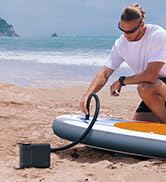 HOTO Air Pump Master, Portable Cordless Tire Inflator for Car Bike, Electric Air Pump with 9 Pump...