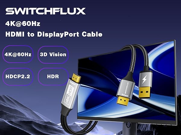 hdmi to displayport cable