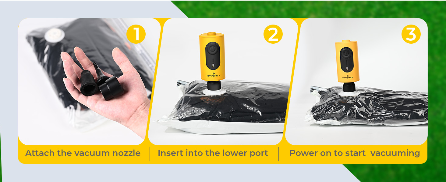 Portable Air Pump Vacuum Storage Bag