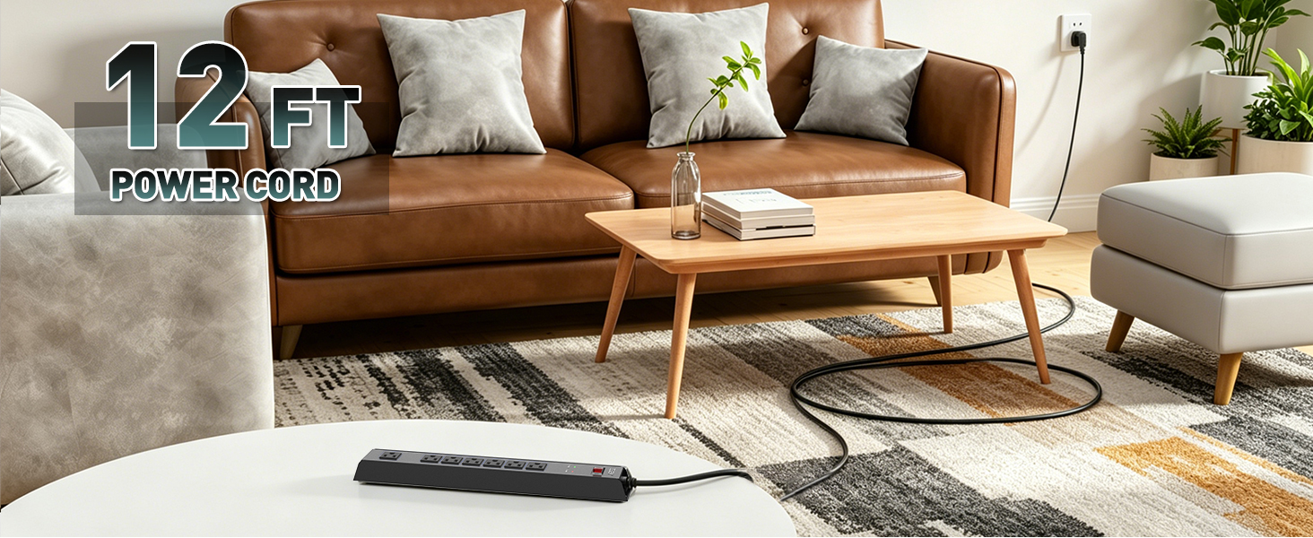 ZESEN industrial power strip with multiple outlets features a sturdy metal design,