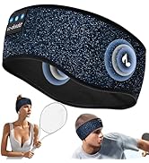 LC-dolida Headband Sports Mens Womens, 5.4 Bluetooth Headband Headphones Wireless, Headband Earph...