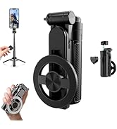 4-in-1 Multifunctional 360° Rotation Magnetic Selfie Stick, Phone Stand with Wireless Remote for ...