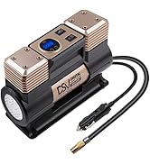 DSV Standard Digital Portable Heavy Duty Double Cylinders Air Compressor Tire Inflator,12V DC 150...