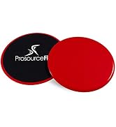 ProsourceFit Core Sliding Exercise Discs, Dual-Sided Sliders for Use on Any Surface at Home or Gy...