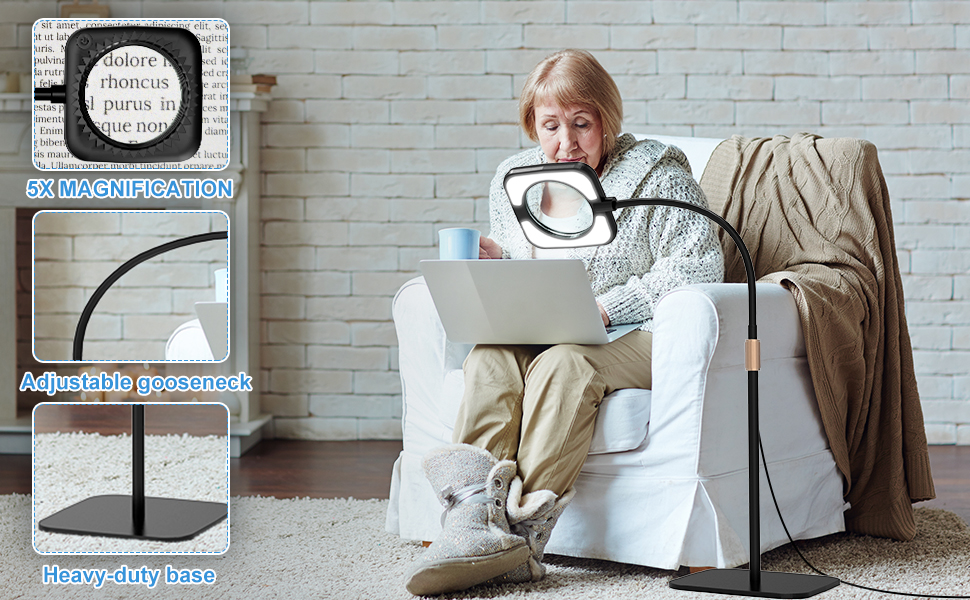 magnifying floor lamp