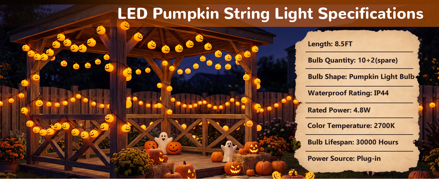 halloween fairy lights; halloween window lights; halloween string lights outdoor; pumpkin lights