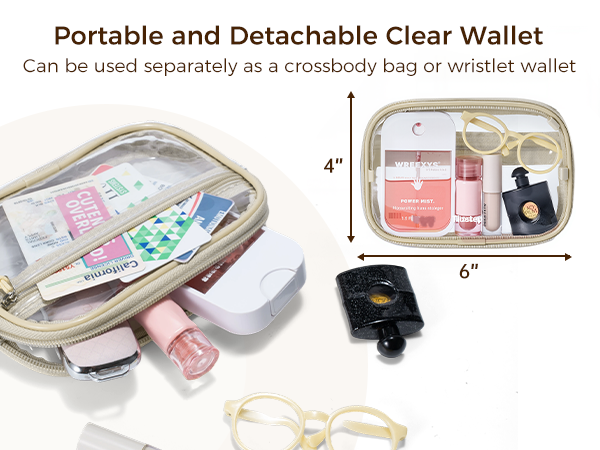 clip and go phone strap crossbody phone lanyard with wallet cross body wrist purse zipper pouch