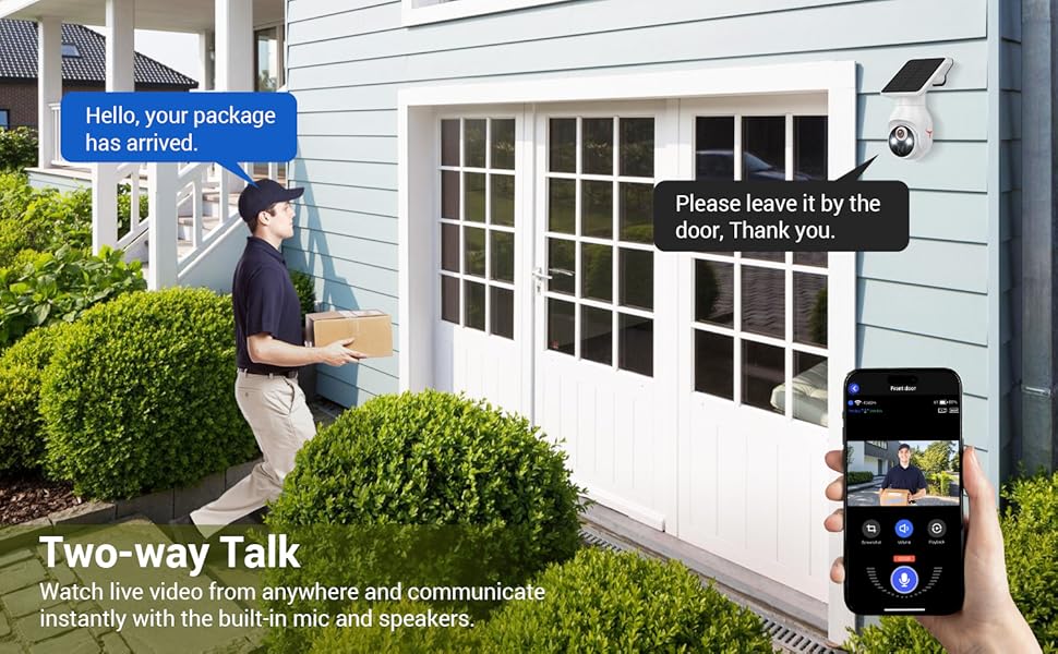 1080p Security Camera Two-way Talk