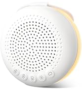 Glocusent 3-in-1 Portable Baby Sound Machine, White Noise Machine for Sleeping, Night Light & Pho...