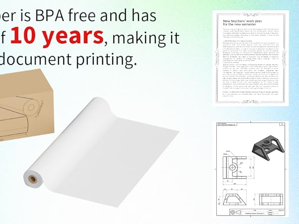 thermal paper roll 8.5x11inch