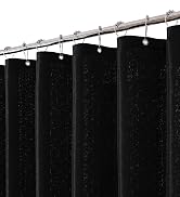 shower curtain set shower curtains bathroom liner black linen fabric cloth neutral natural boho