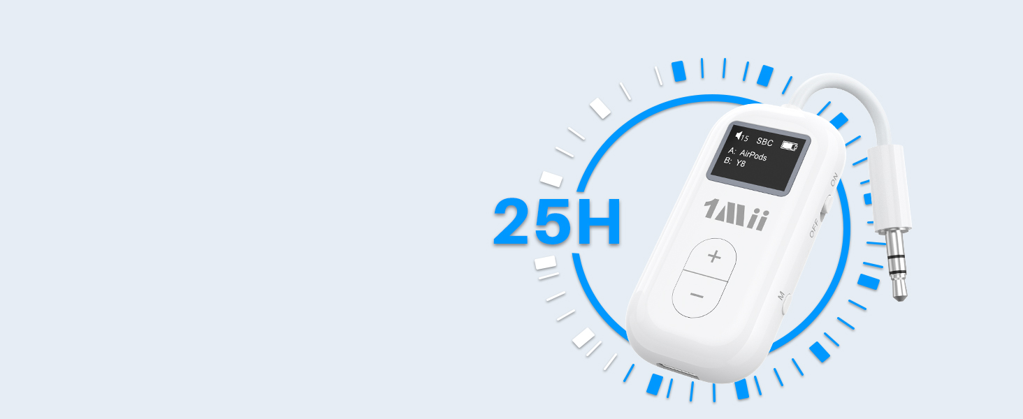 long battery bluetooth transmitter