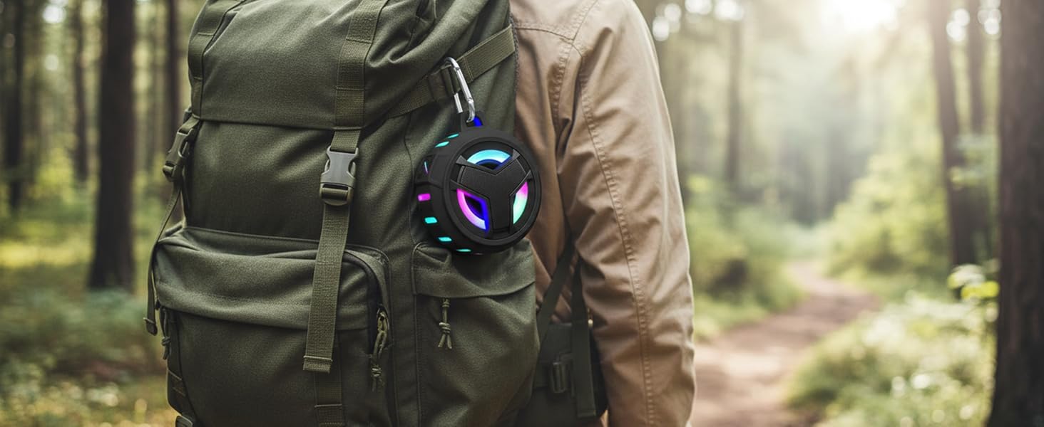 portable speaker, bluetooth speaker for camping, Hiking