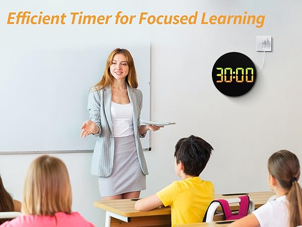 large digital clock for classroom