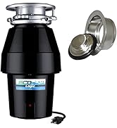Eco Logic EL-7-DS-BN 7 Designer Series Food Waste Disposer with Brushed Nickel Sink Flange, 1/2 HP
