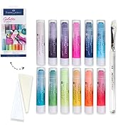 Faber-Castell Gelatos Colors Set, Iridescents - Water Soluble Pigment Crayons - 15 Iridescent Colors