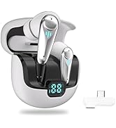 KASOTT 2.4GHZ Wireless Gaming Earbuds,30MS Low-Latency,Bluetooth 5.4,with ANC Active Noise Cancel...