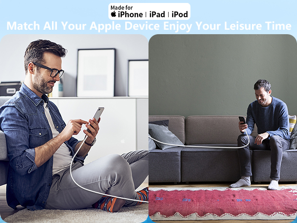 MFi Certified iPhone 16 Charger Fast Charging 2Pack 20W USB C Power Adapter Type C Wall Charge Block