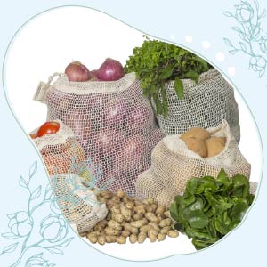 cotton mesh bags for vegetables