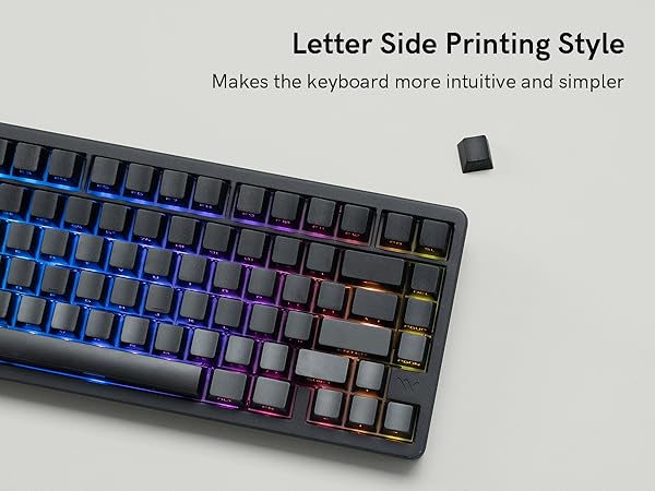 This keyboard features a letter side - printing style, making it more intuitive and simpler to use