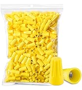 Crweety 600PCS Wire Connectors Nuts 0.96"x0.54" inches Electric Wire Caps Insulating Insert Twist...