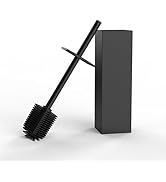 RUACQ Toilet Brush and Holder Set,Square Toilet Bowl Brush for Bathroom with 304 Stainless Steel ...