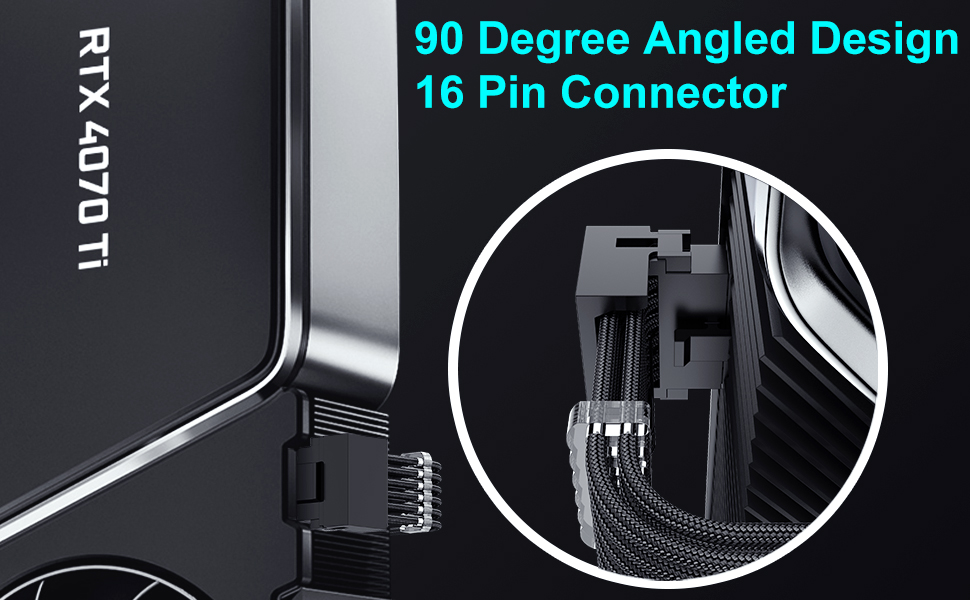 90 Degree pcie 5.0 extension cable