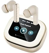 Faifxo Wireless Earbuds, Bluetooth 5.4 Headphones in Ear with Smart Touchscreen Case, ANC Noise C...
