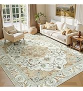Lessymo Washable Area Rug for Living Room,8x10 Large Rugs with Non-Slip Backing,Soft Boho Carpets...