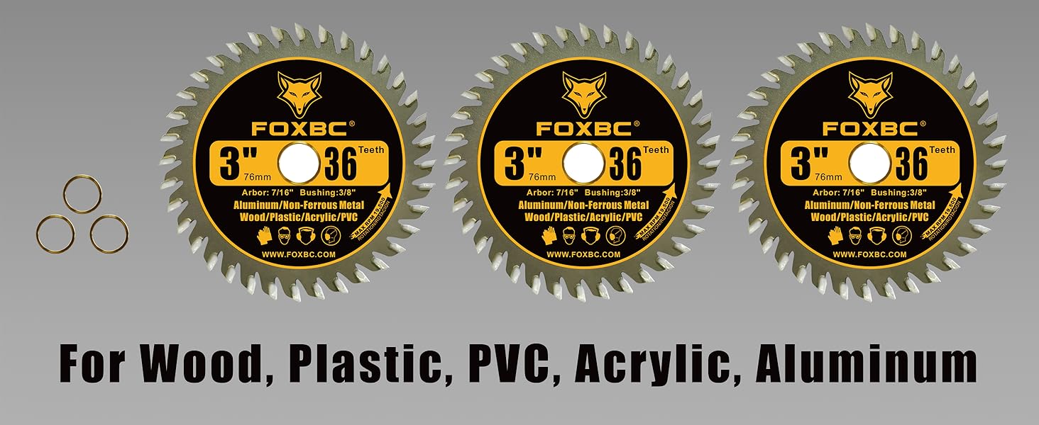 FOXBC 3 Inch Circular Saw Blade