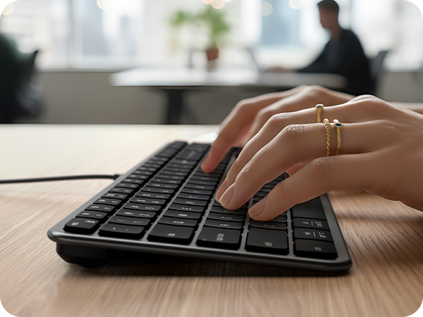 Slim LX3 Wired Keyboard