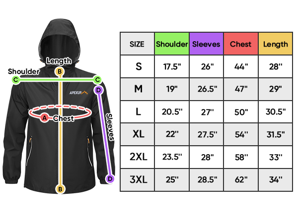 packable rain jacket
