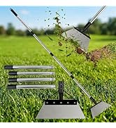 Garden Cleaning Shovel, Stainless Steel Ice Scraper Lawn Scraper Weed Scraper Tool 10 inch, Multi...