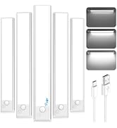 12'' Under Cabinet Lights, LED Rechargeable Battery Operated Motion Sensor Lights Indoor, 2500mAh...