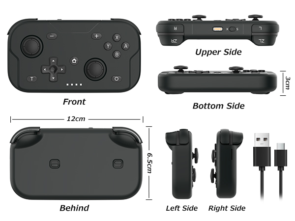 Enjoy accurate aiming and realistic vibration feedback with this advanced Bluetooth GamePad