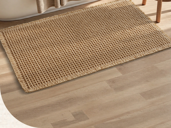 waffle bath mat