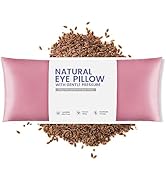 Eye Pillows for Relaxation, Yoga, Microwavable Weighted Eye Mask with Washable Cover Heated for M...