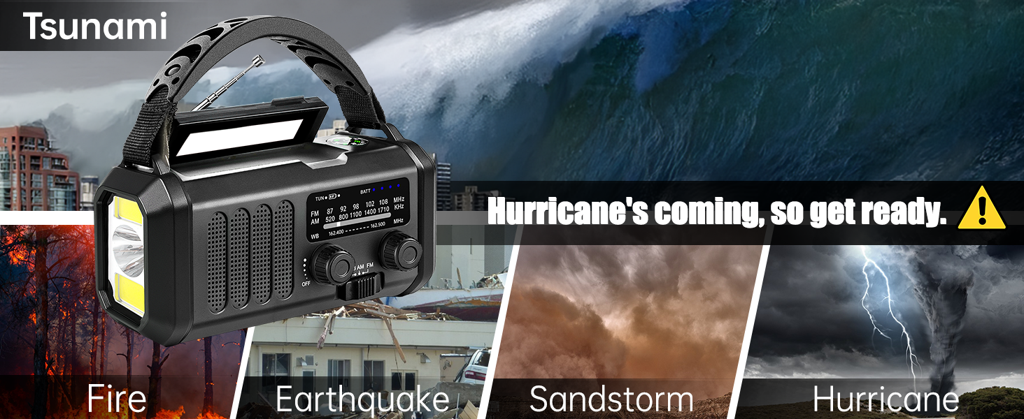 emergency crank weather radio