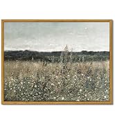 WITCOLOR Framed Large Canvas Wall Art, 12×16in Vintage Wall Art Decor for Living Room Retro Natur...