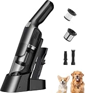 Aspiron Cordless Handheld Vacuum, 24KPA Powerful Car Vacuum, 2-Speed, 2 Charging Methods, Wireles...