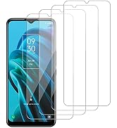 [4 Pack] iCsapr Glass Screen Protector Compatible for TCL 30 XE 5G [9H Hardness]-HD Screen Temper...