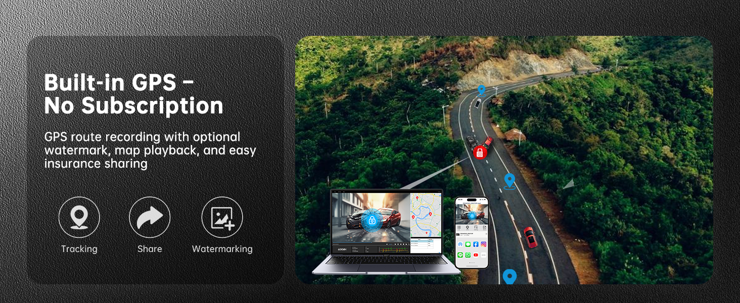 dashcam front and rear camera