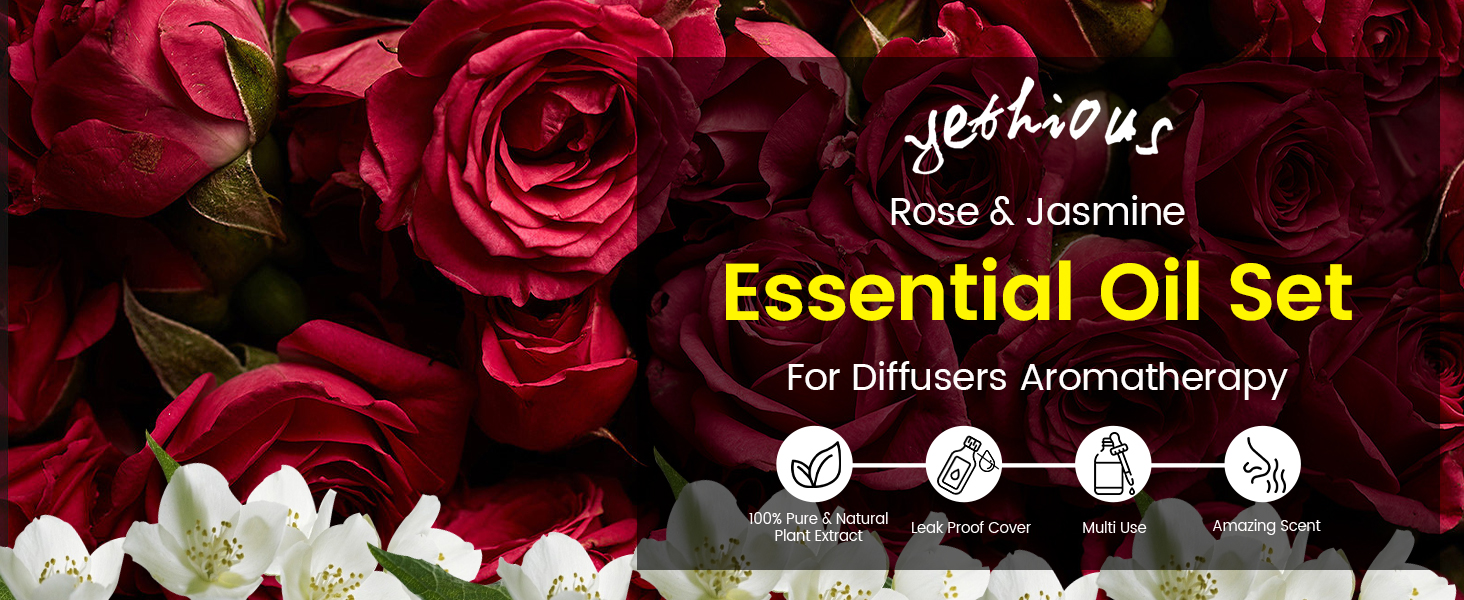 Rose Essential Oil Jasmine Essential Oil for Diffuser