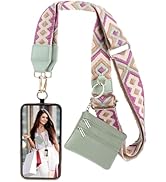 XANGNIER Clip and Go Strap for Phone with Wallet Crossbody, Save Girls Phone Strap with Zippered ...