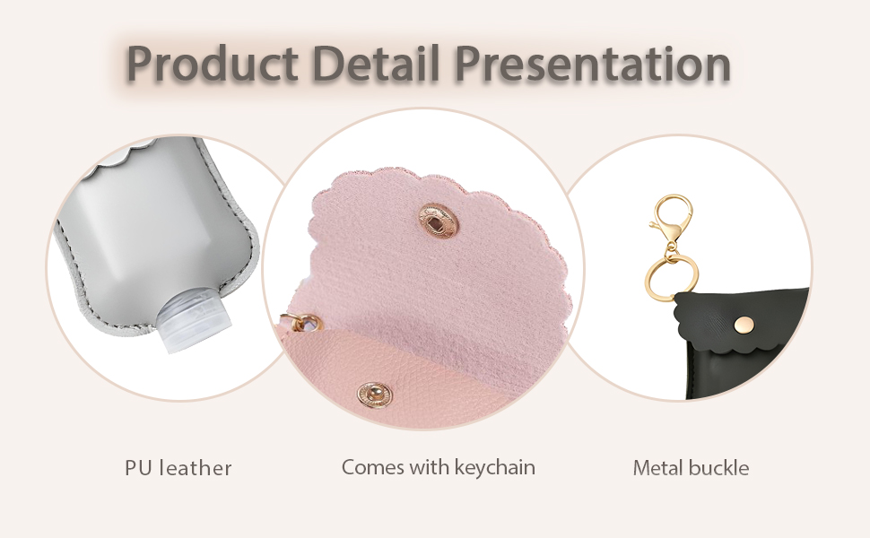  travel keychain hand sanitizer case 