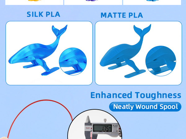 A Comparison of Silk PLA and Matte PLA