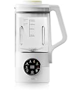 DSkiley Nut Milk Maker Machine – 40oz Glass Almond, Soy &amp; Oat Milk Maker with Juice Maker – No So...